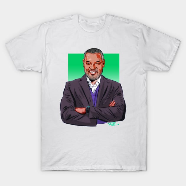 Laurence Fishburne - An illustration by Paul Cemmick T-Shirt by PLAYDIGITAL2020